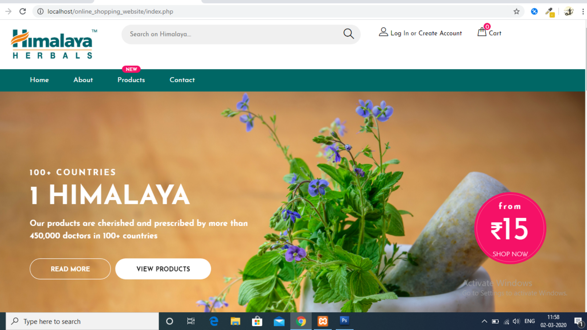 Herbs Online Shopping PHP Project With Demo | TryCatch Classes